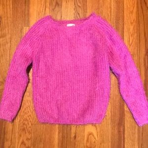 Pink cropped sweater